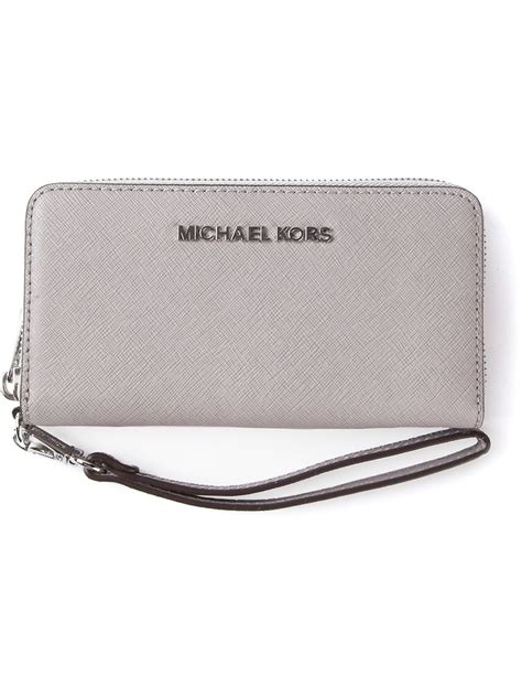 michael kors mens wallet grey|pearl grey michael kors wallet.